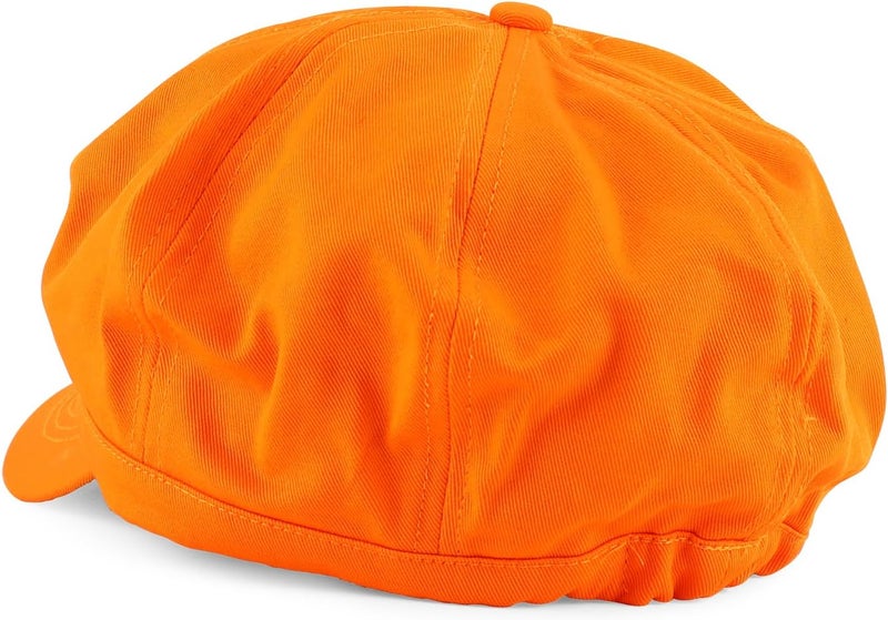 Armycrew 2XL Oversize Lightweight 100% Cotton Newsboy Cap with Elastic Back - Image 3